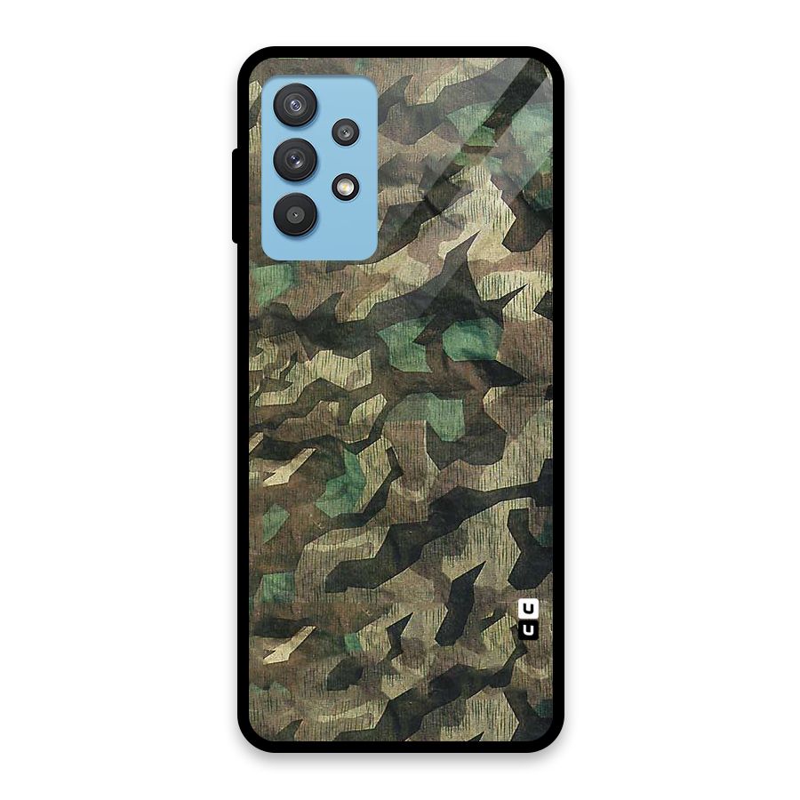 Rugged Army Glass Back Case for Galaxy M32 5G