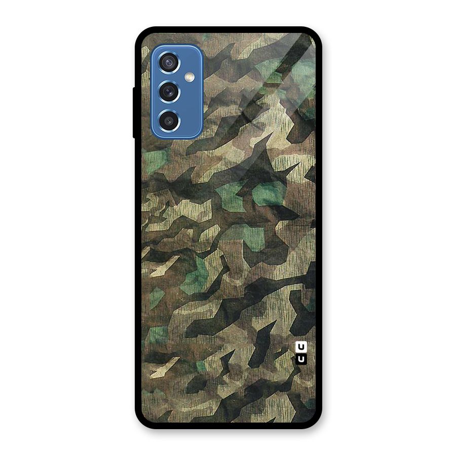 Rugged Army Glass Back Case for Galaxy M52 5G