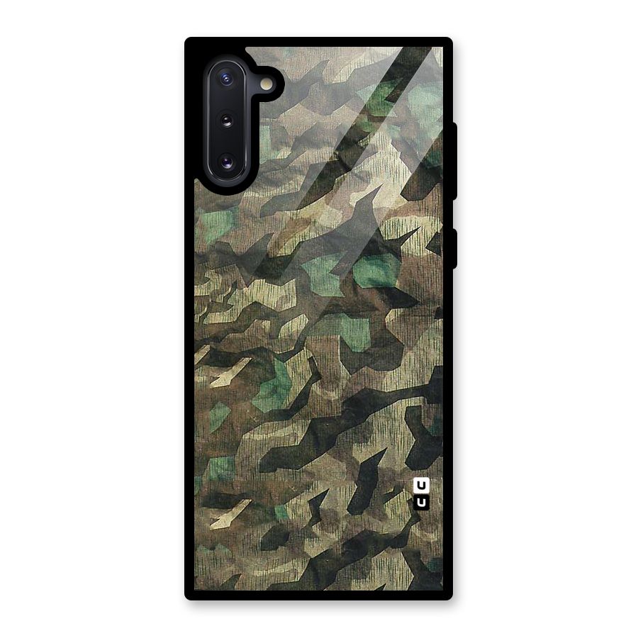 Rugged Army Glass Back Case for Galaxy Note 10