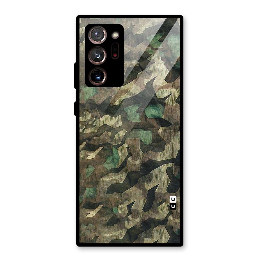 Rugged Army Glass Back Case for Galaxy Note 20 Ultra 5G