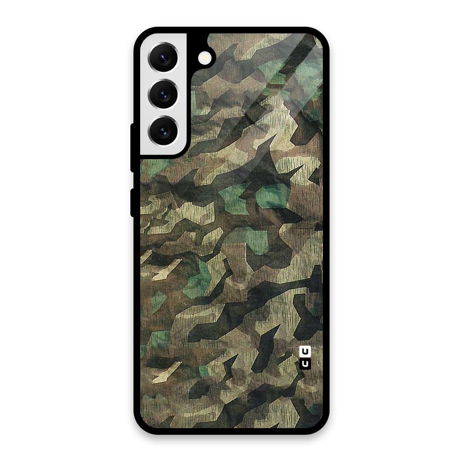 Rugged Army Glass Back Case for Galaxy S22 Plus 5G