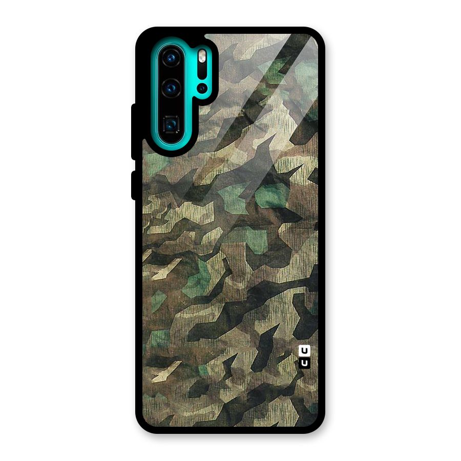 Rugged Army Glass Back Case for Huawei P30 Pro