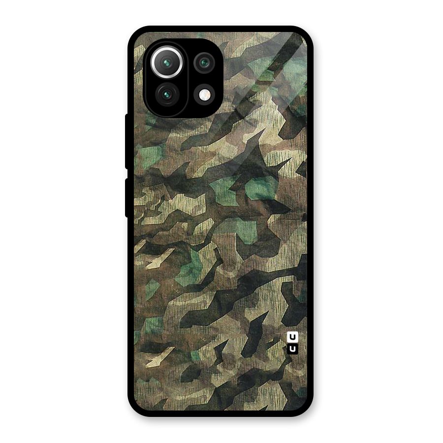 Rugged Army Glass Back Case for Mi 11 Lite