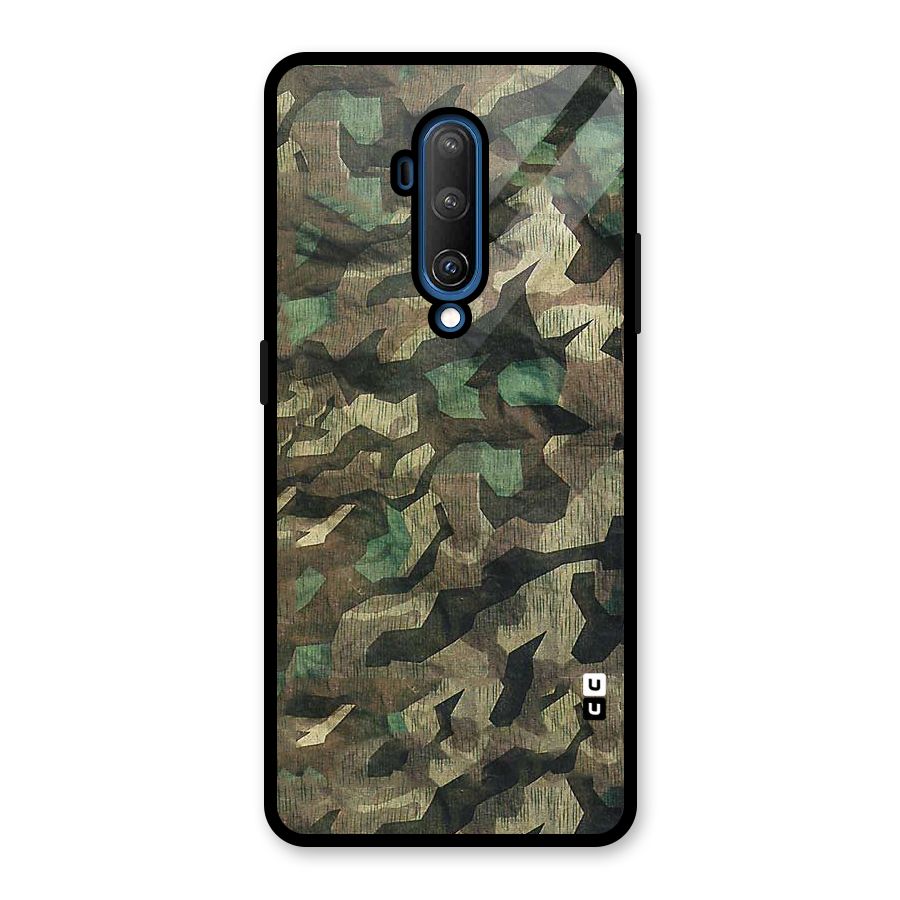 Rugged Army Glass Back Case for OnePlus 7T Pro