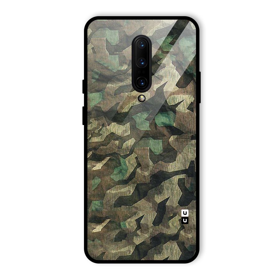 Rugged Army Glass Back Case for OnePlus 7 Pro