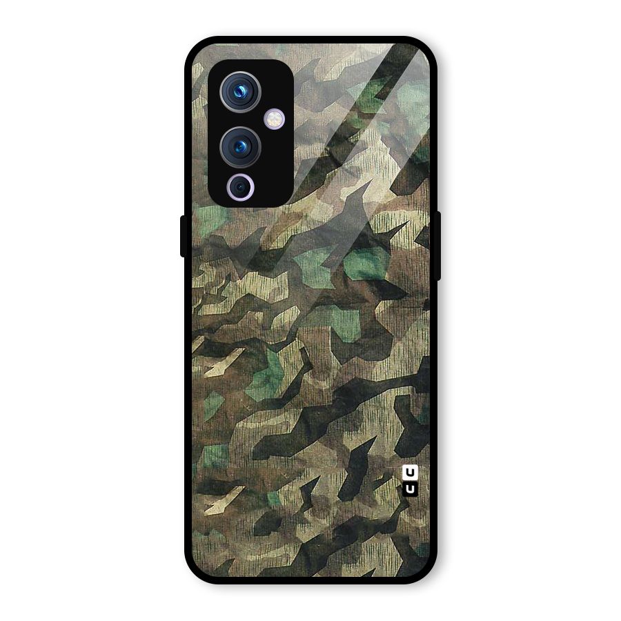 Rugged Army Glass Back Case for OnePlus 9