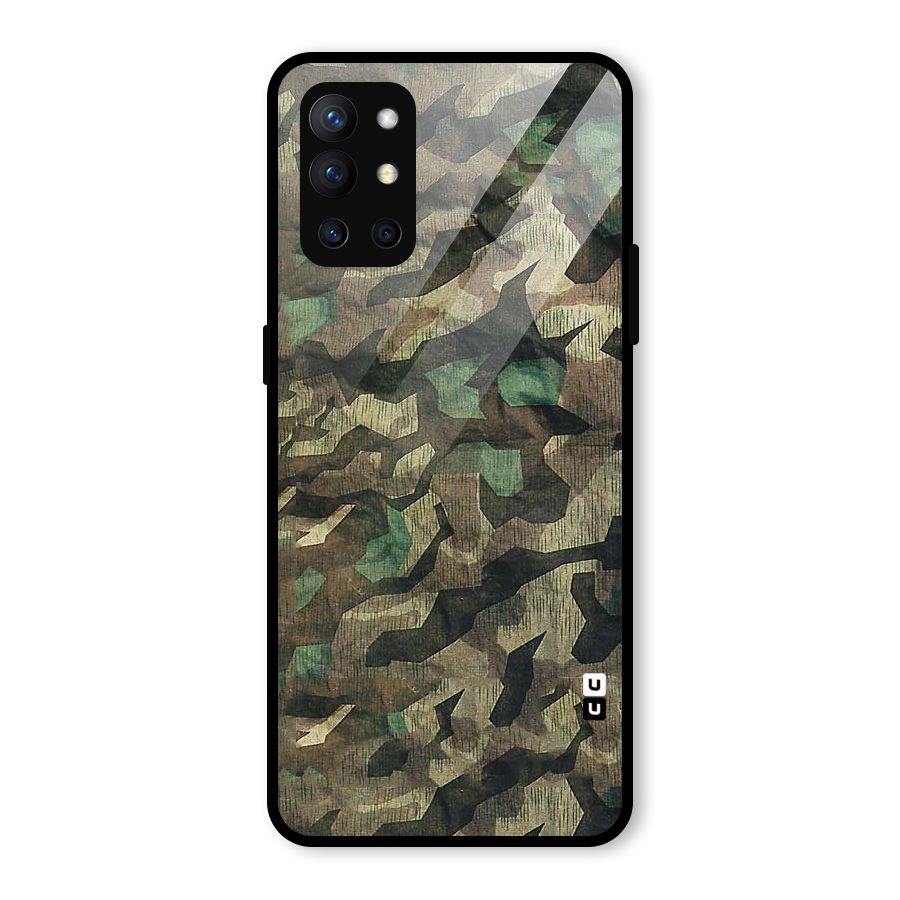 Rugged Army Glass Back Case for OnePlus 9R