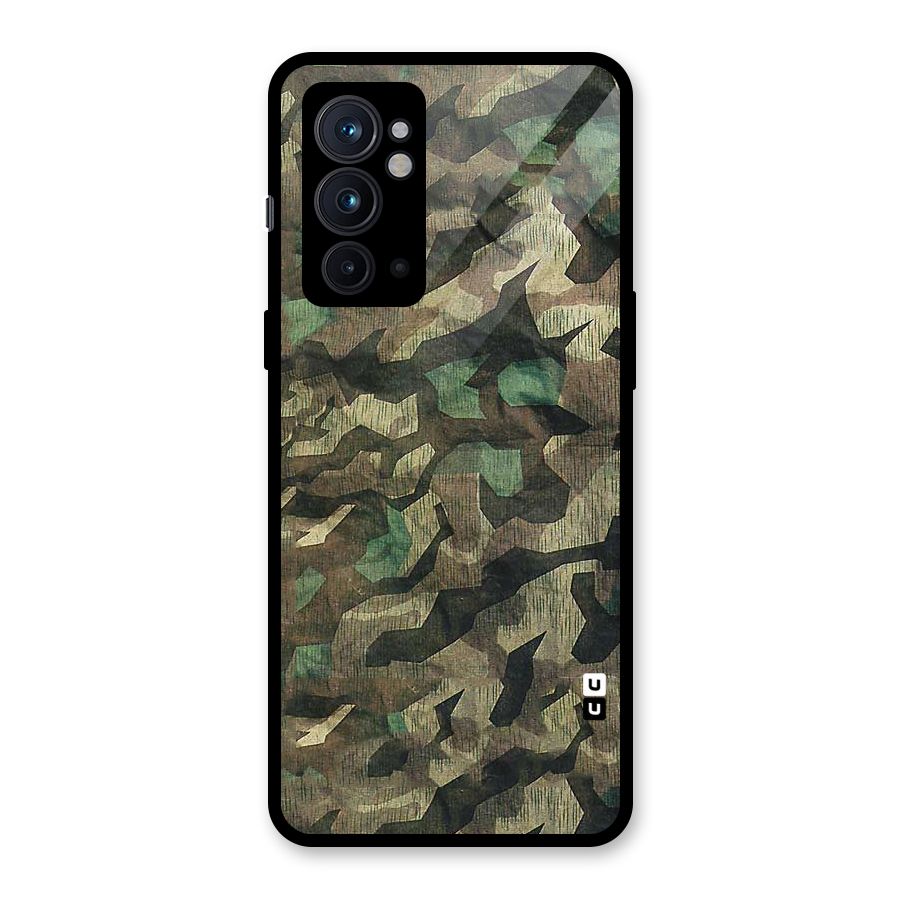 Rugged Army Glass Back Case for OnePlus 9RT 5G