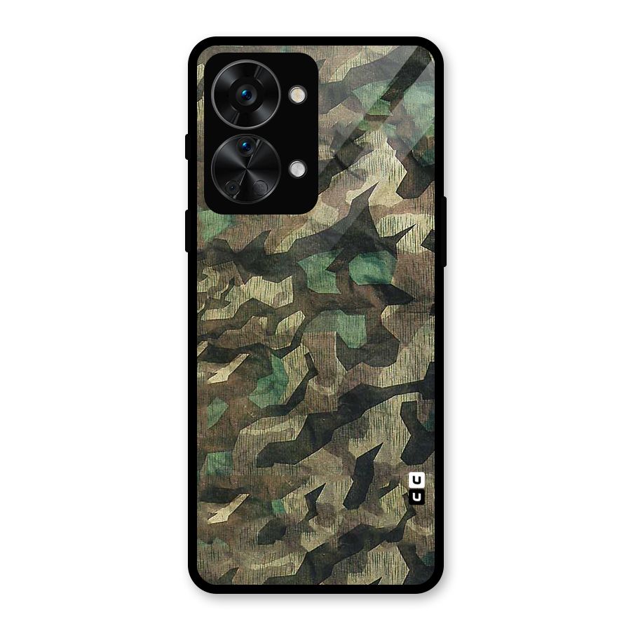 Rugged Army Glass Back Case for OnePlus Nord 2T