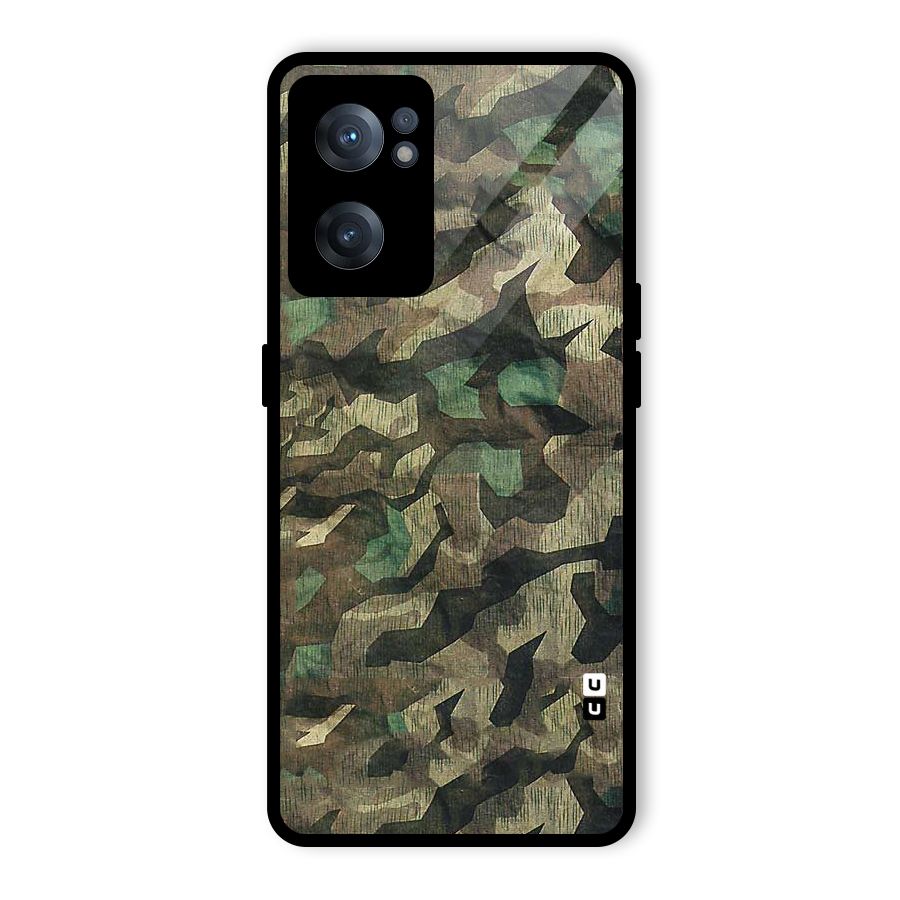 Rugged Army Glass Back Case for OnePlus Nord CE 2 5G