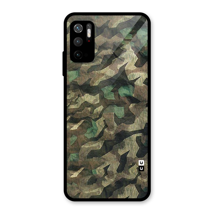 Rugged Army Glass Back Case for Poco M3 Pro 5G