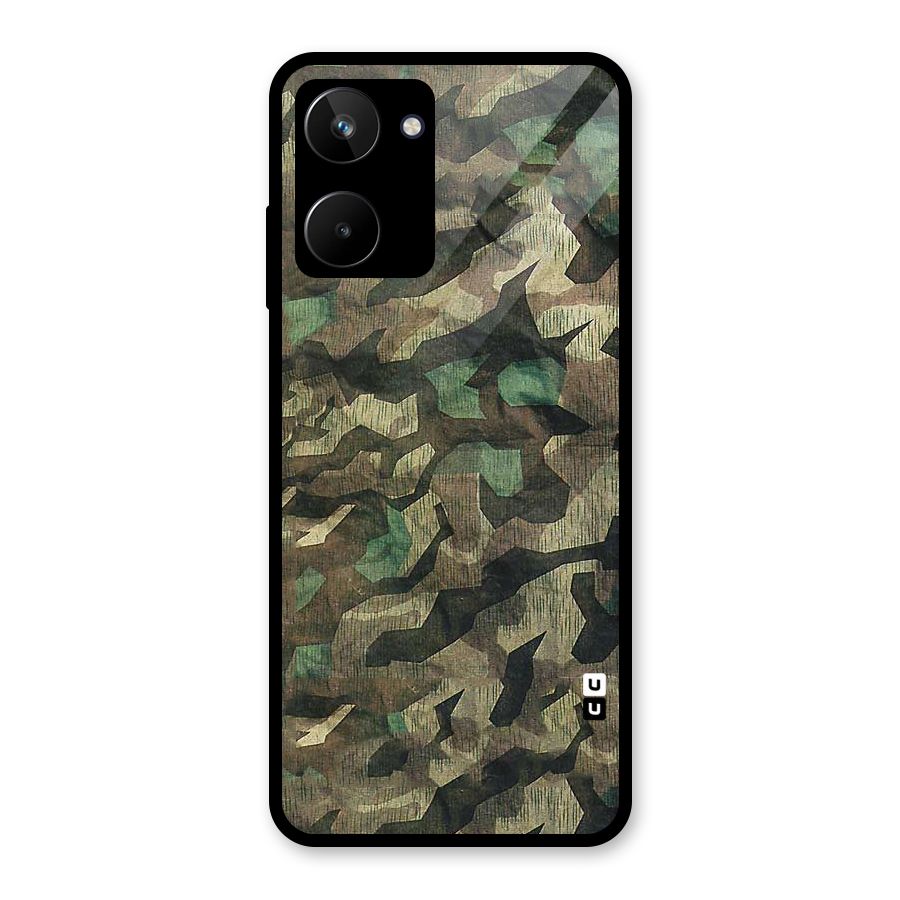 Rugged Army Glass Back Case for Realme 10