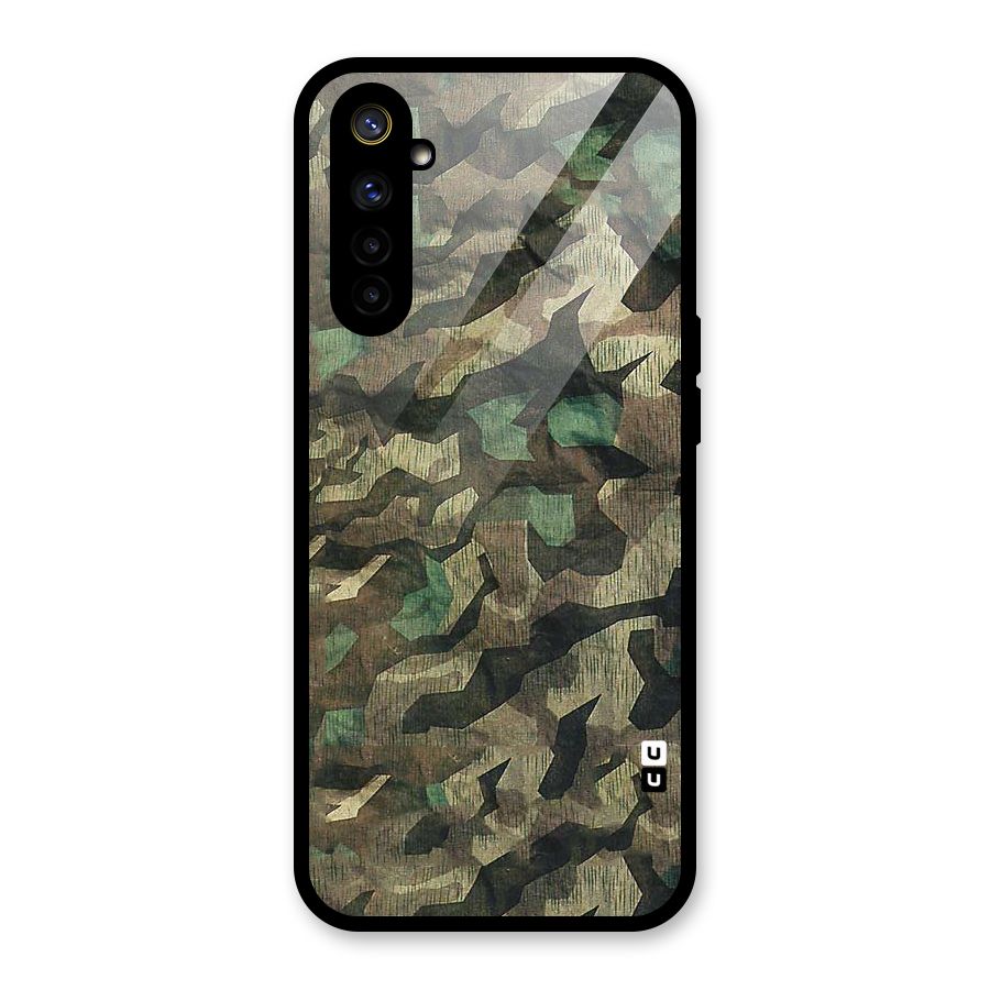 Rugged Army Glass Back Case for Realme 6i
