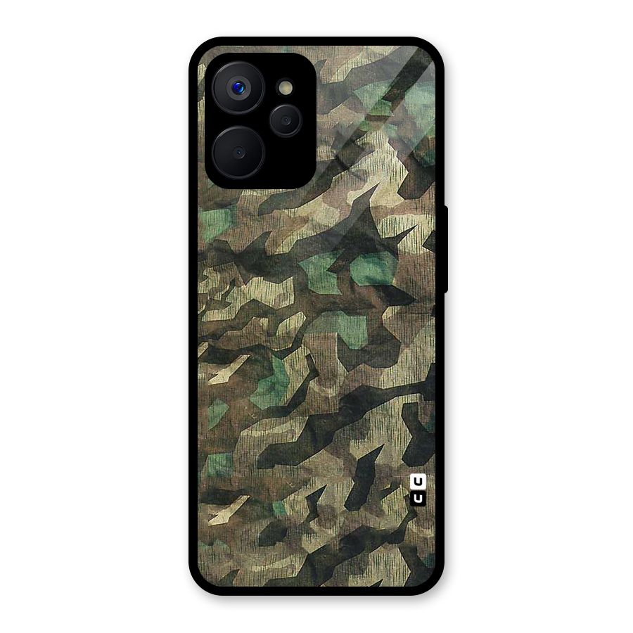 Rugged Army Glass Back Case for Realme 9i 5G