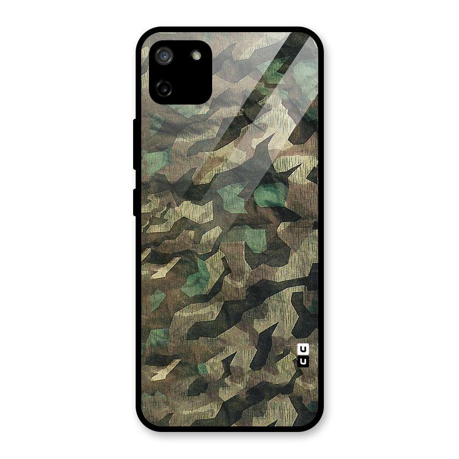 Rugged Army Glass Back Case for Realme C11
