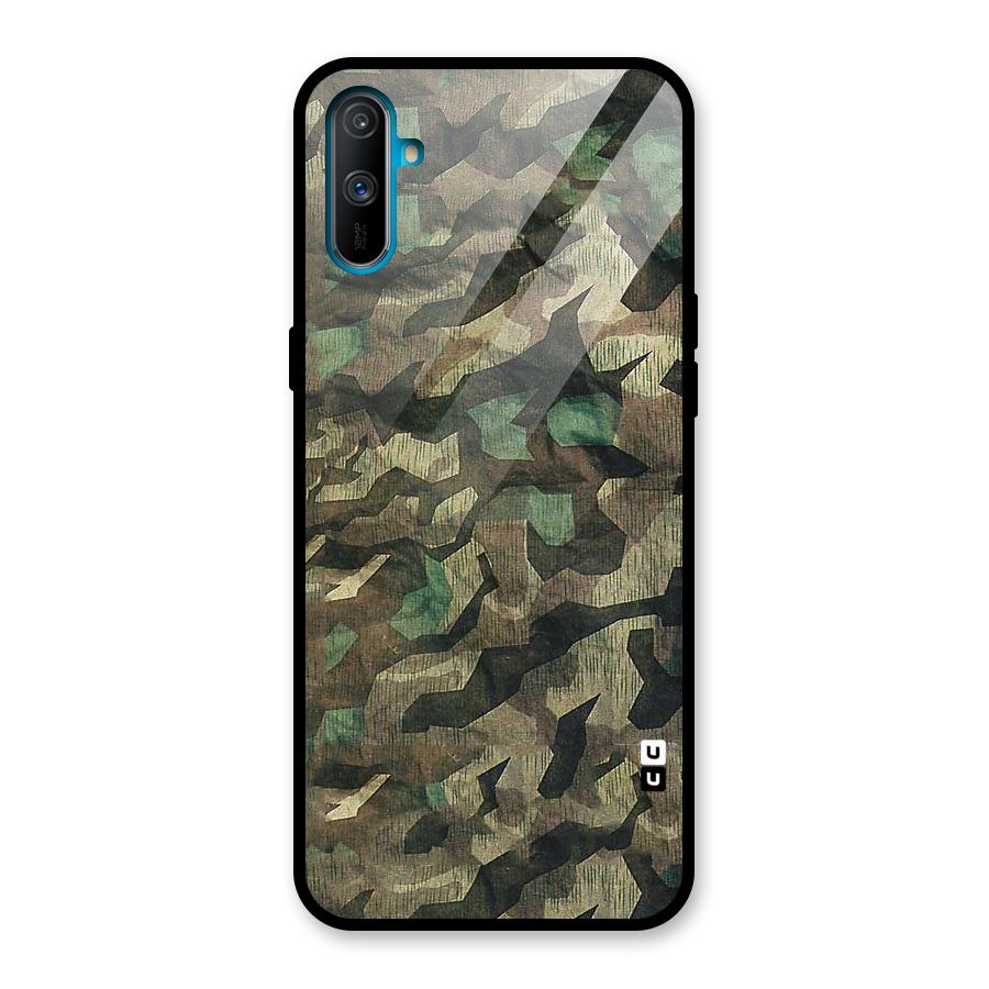 Rugged Army Glass Back Case for Realme C3