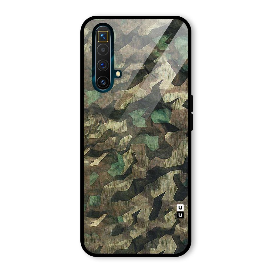 Rugged Army Glass Back Case for Realme X3