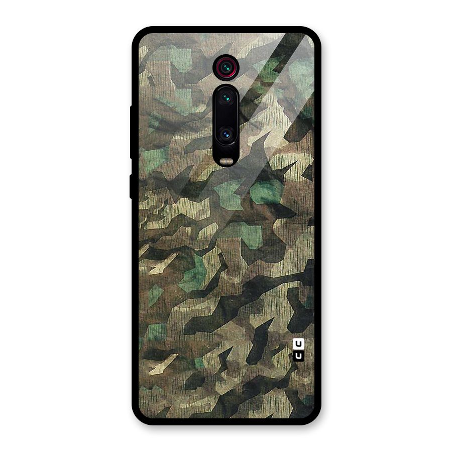Rugged Army Glass Back Case for Redmi K20 Pro