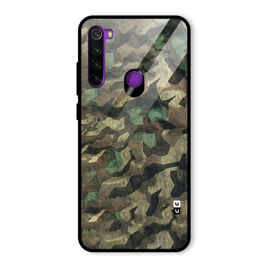 Rugged Army Glass Back Case for Redmi Note 8