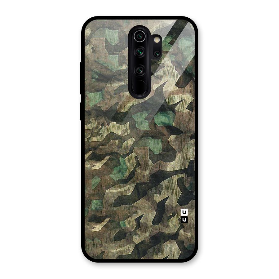 Rugged Army Glass Back Case for Redmi Note 8 Pro