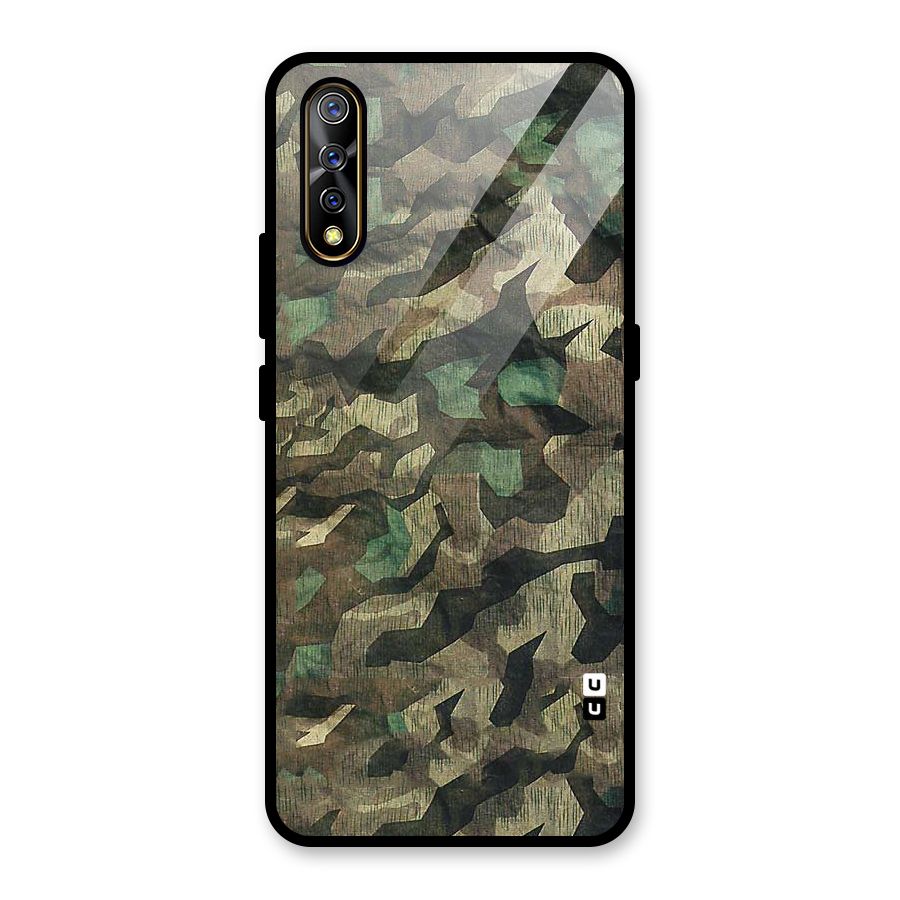 Rugged Army Glass Back Case for Vivo S1