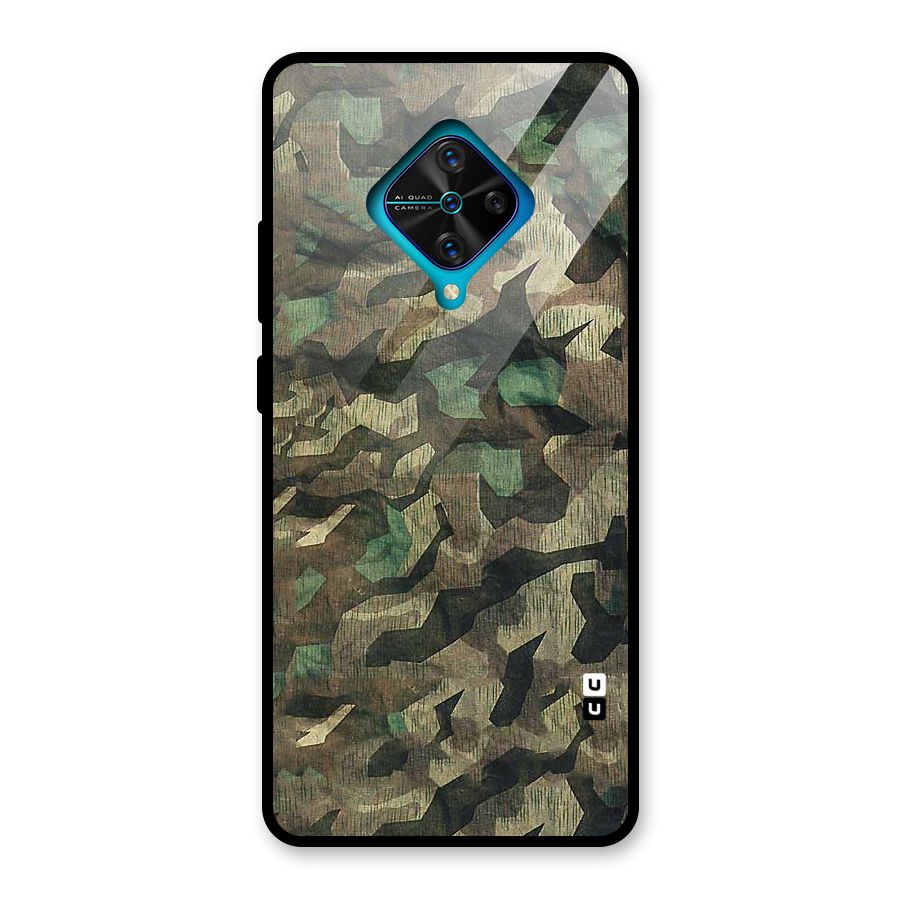 Rugged Army Glass Back Case for Vivo S1 Pro