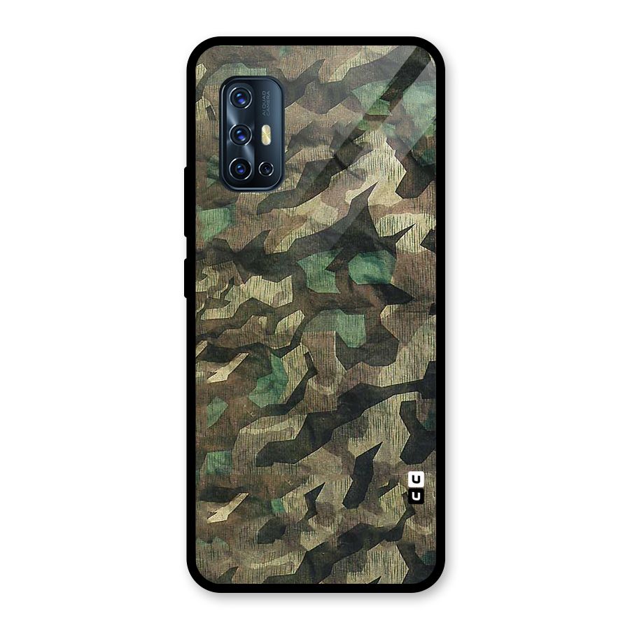 Rugged Army Glass Back Case for Vivo V17