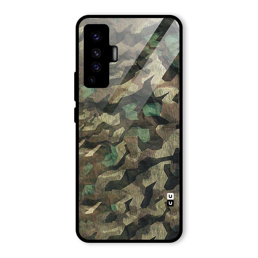 Rugged Army Glass Back Case for Vivo X50