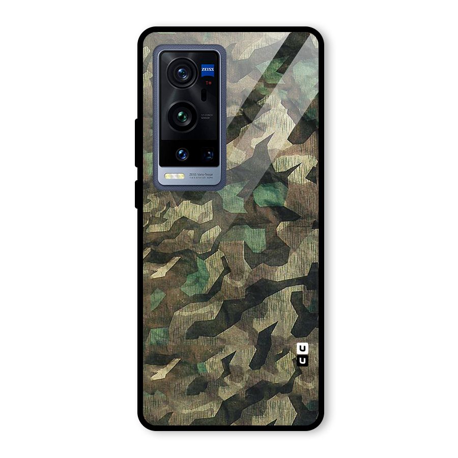 Rugged Army Glass Back Case for Vivo X60 Pro Plus
