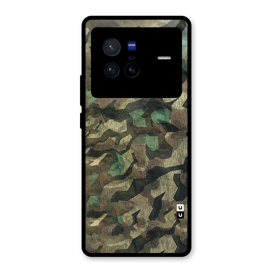 Rugged Army Glass Back Case for Vivo X80