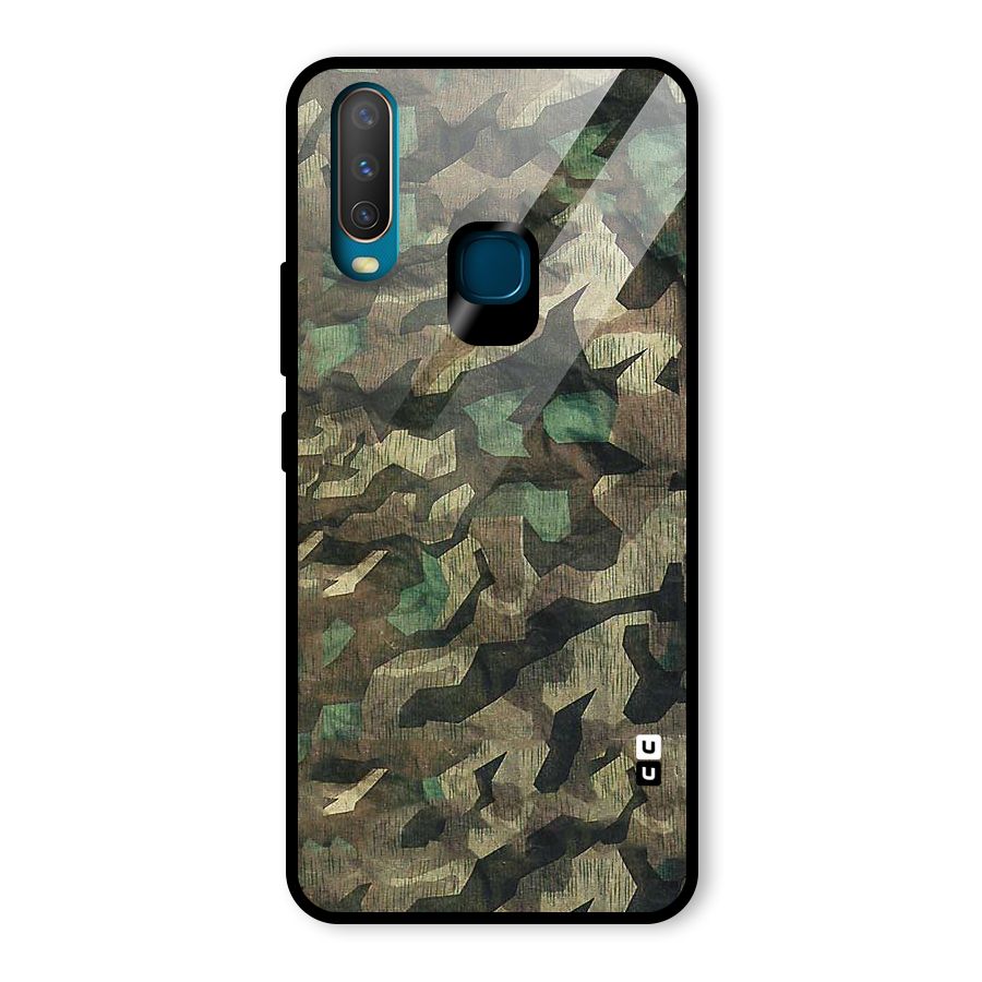 Rugged Army Glass Back Case for Vivo Y17