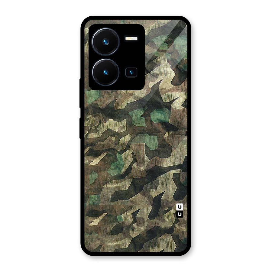 Rugged Army Glass Back Case for Vivo Y35