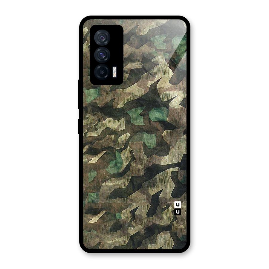 Rugged Army Glass Back Case for Vivo iQOO 7 5G