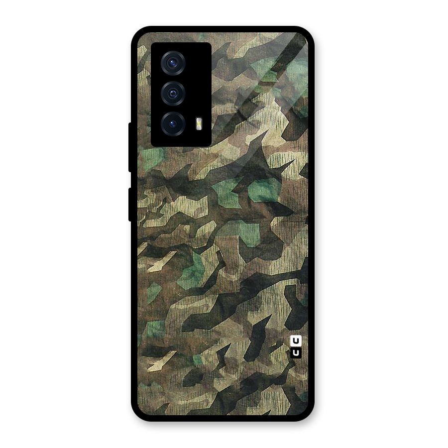 Rugged Army Glass Back Case for Vivo iQOO Z5