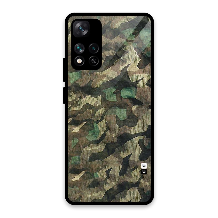 Rugged Army Glass Back Case for Xiaomi 11i HyperCharge 5G
