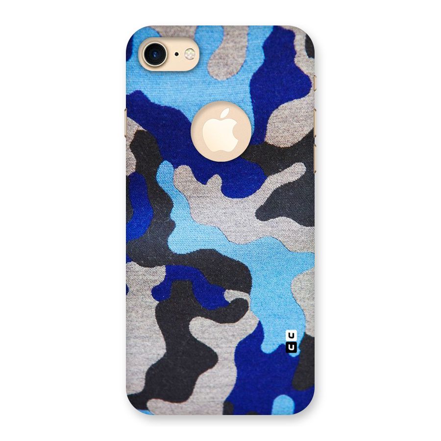 Rugged Camouflage Back Case for iPhone 7 Logo Cut