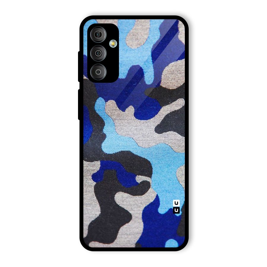 Rugged Camouflage Glass Back Case for Galaxy F23