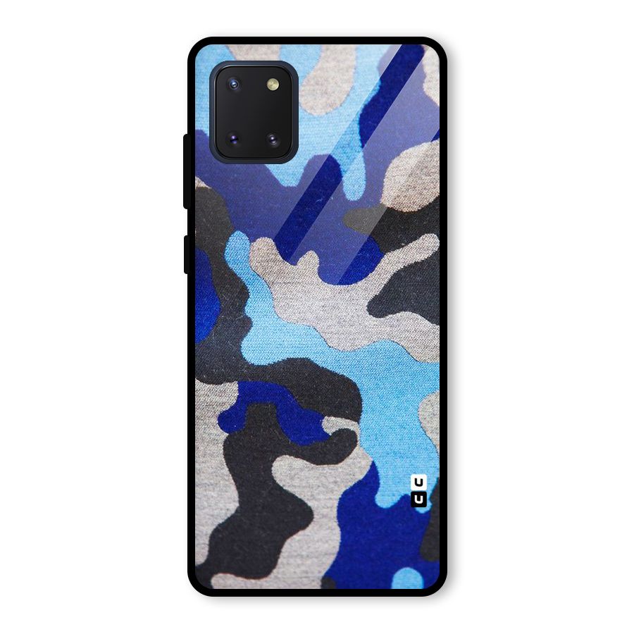 Rugged Camouflage Glass Back Case for Galaxy Note 10 Lite