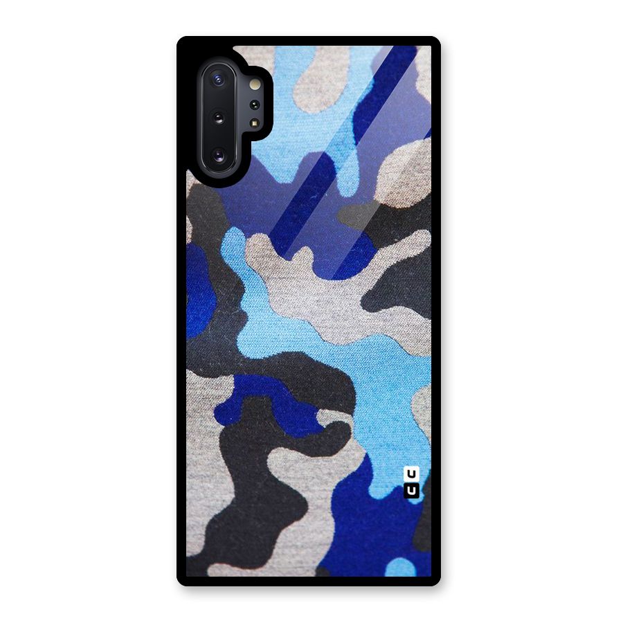 Rugged Camouflage Glass Back Case for Galaxy Note 10 Plus
