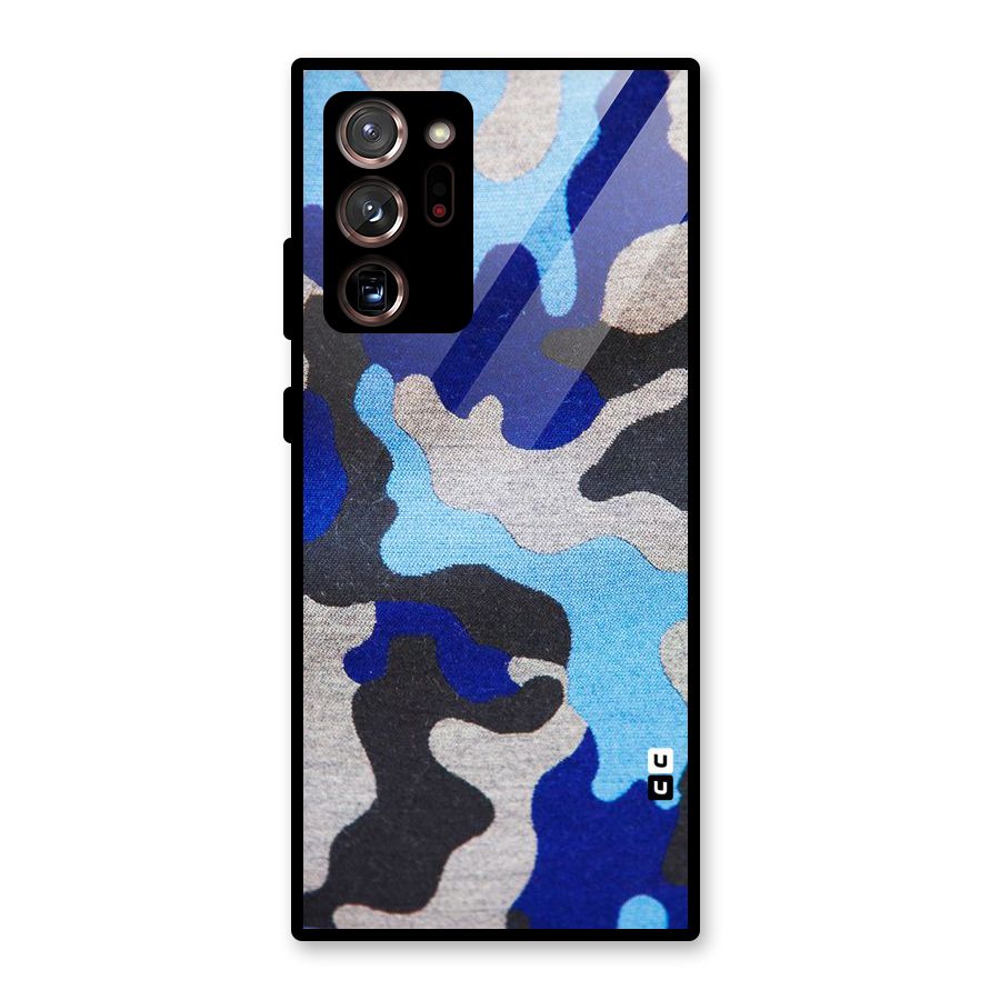 Rugged Camouflage Glass Back Case for Galaxy Note 20 Ultra
