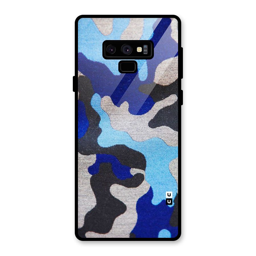 Rugged Camouflage Glass Back Case for Galaxy Note 9