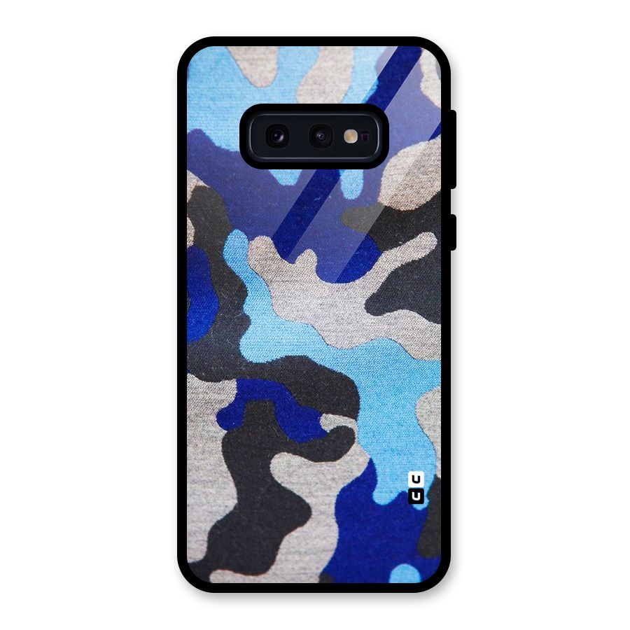 Rugged Camouflage Glass Back Case for Galaxy S10e