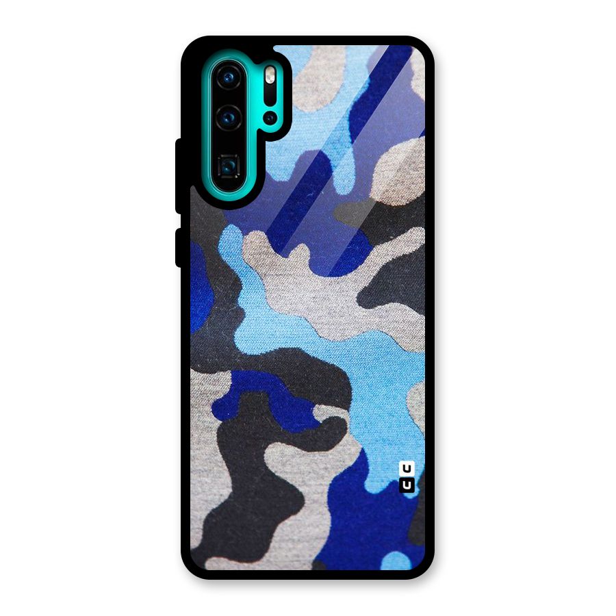 Rugged Camouflage Glass Back Case for Huawei P30 Pro