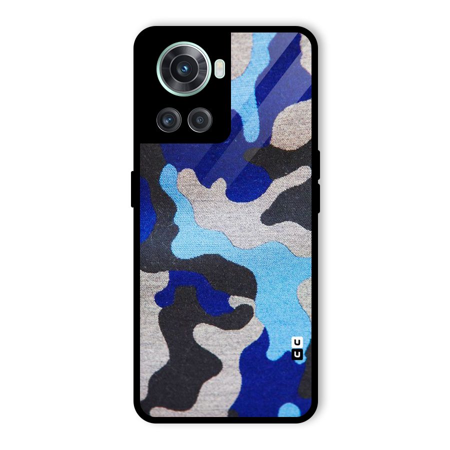 Rugged Camouflage Glass Back Case for OnePlus 10R