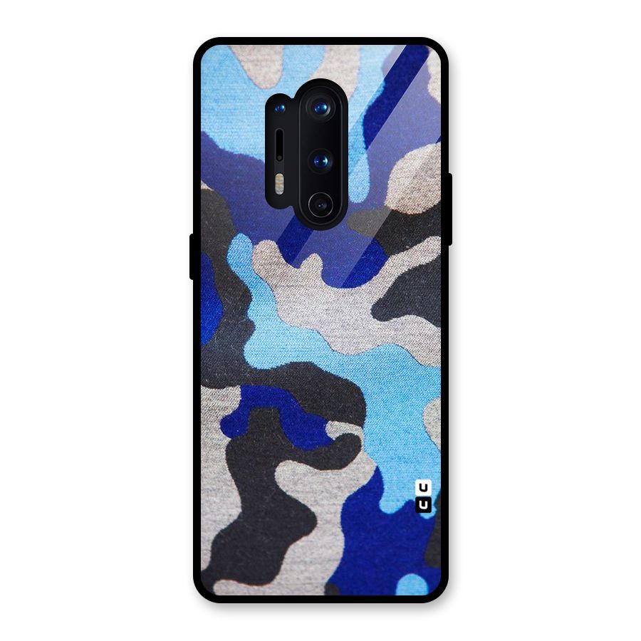 Rugged Camouflage Glass Back Case for OnePlus 8 Pro