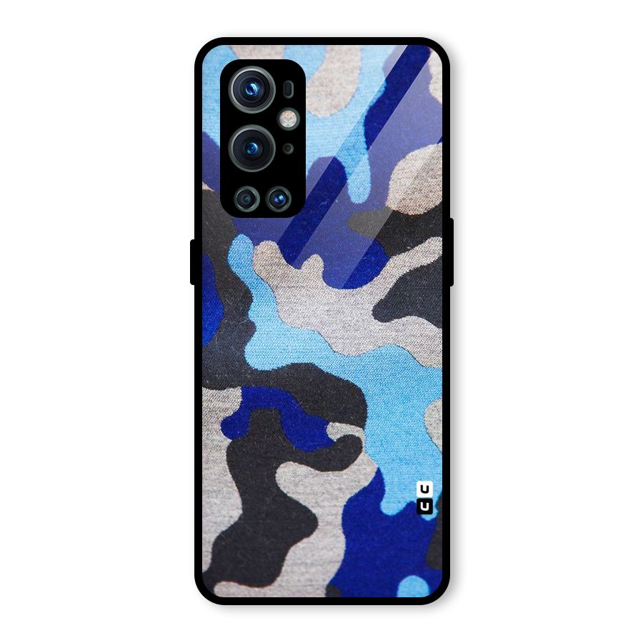 Rugged Camouflage Glass Back Case for OnePlus 9 Pro