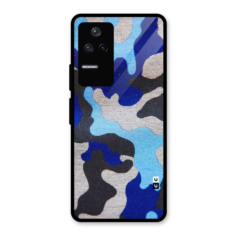 Rugged Camouflage Glass Back Case for Poco F4 5G