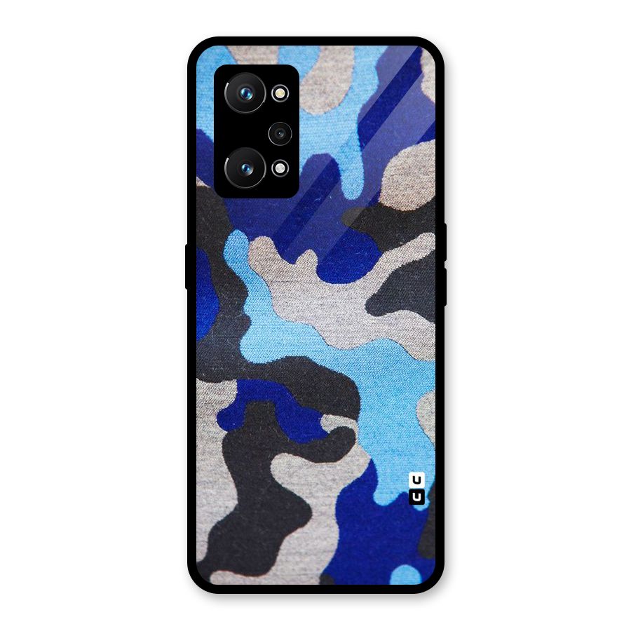 Rugged Camouflage Glass Back Case for Realme GT Neo 3T