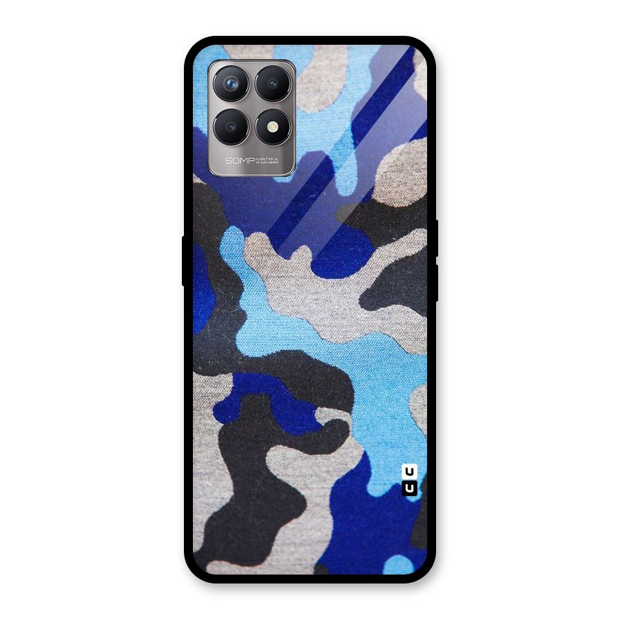 Rugged Camouflage Glass Back Case for Realme Narzo 50