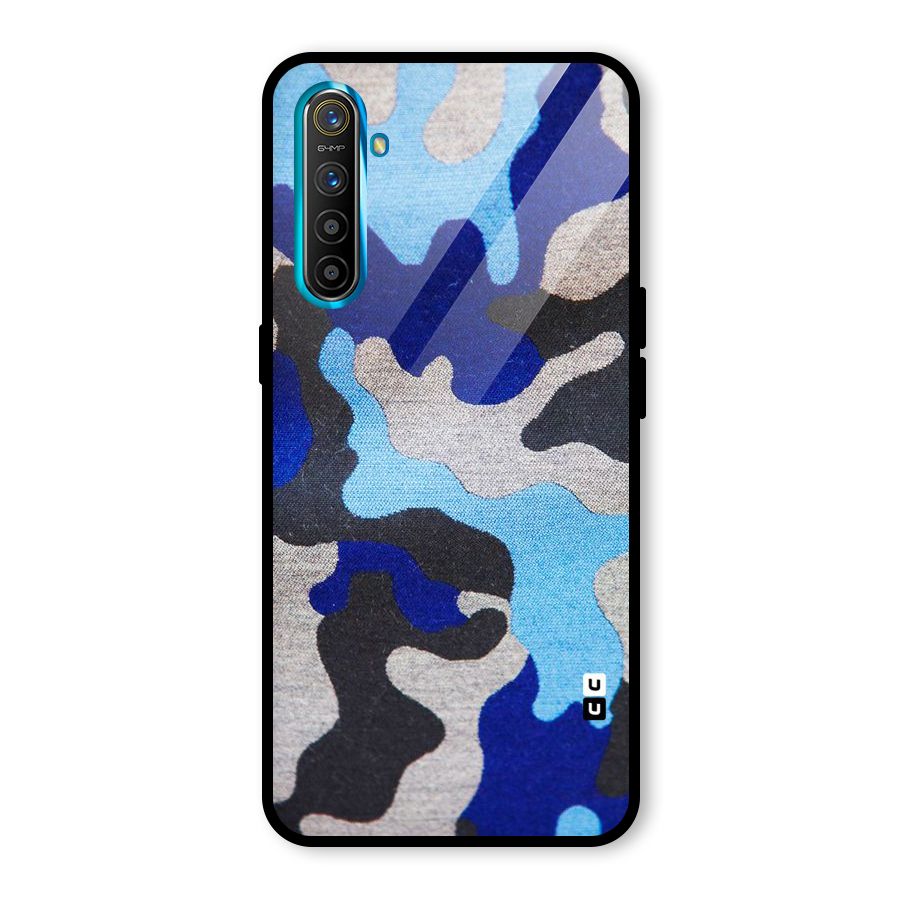 Rugged Camouflage Glass Back Case for Realme X2